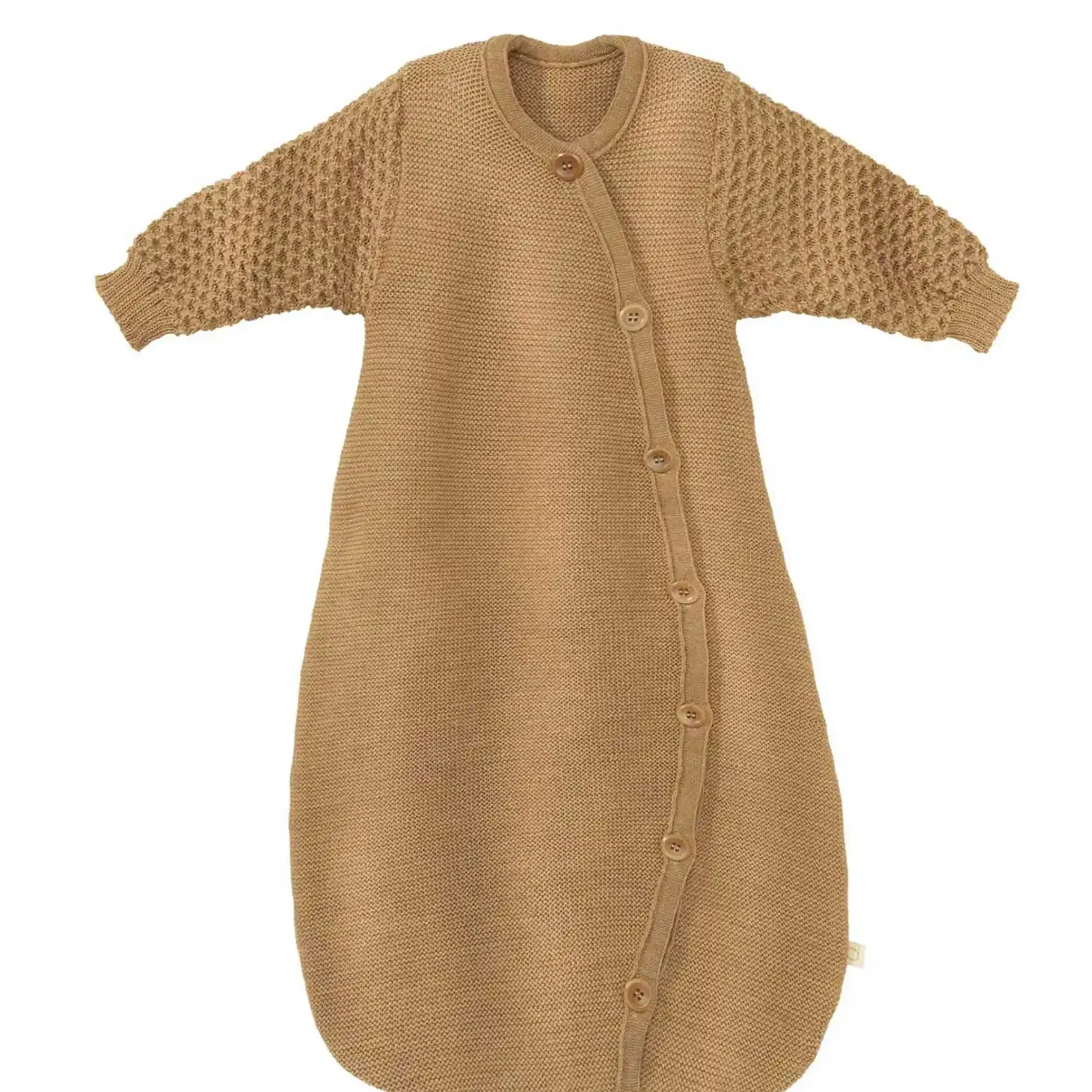 Langarm-Schlafsack karamell Gr. 1