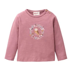 Langarmshirt "Eule" dunkelmalve 98/104