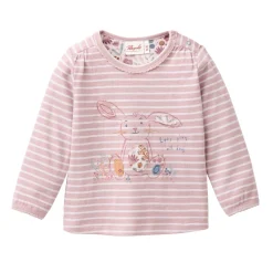 Langarmshirt "Hase" rosenholz 62/68