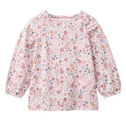 Langarmshirt "Herbstblüten" rosa 122/128