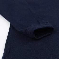 Langarmshirt Merinowolle marine 98/104