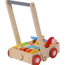 Lauflernwagen Holz Papageien