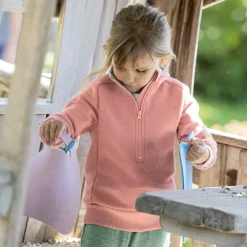 Leichter Walk-Pullover "Troyer" softpink 98/104