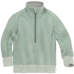 Leichter Walk-Pullover "Troyer" jade 98/104
