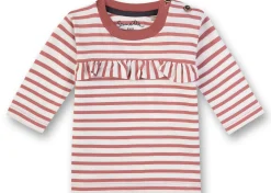 Mädchen Shirt langarm altrosa Ringel 92