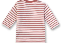 Mädchen Shirt langarm altrosa Ringel 92