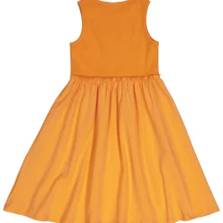 Mädchen Sommerkleid orange 110