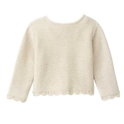 Mädchen-Strickjacke kitt mélange 86/92