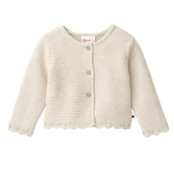 Mädchen-Strickjacke kitt mélange 86/92