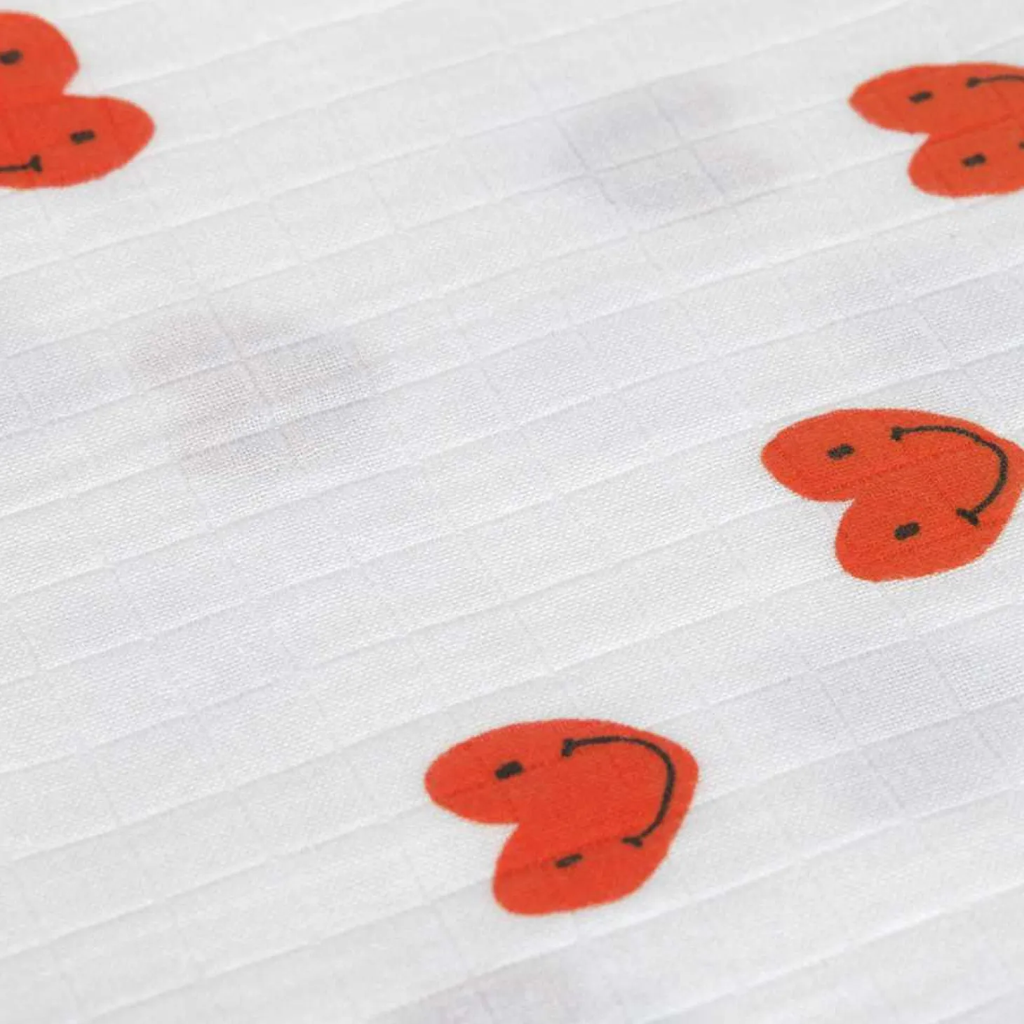 Mulltücher 3er-Set 60x60 cm "Happy Hearts"