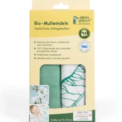 Mullwindeln 70x70cm Blätter | 2St.