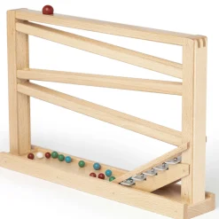 Murmelbahn Holz mit Glockenspiel natur