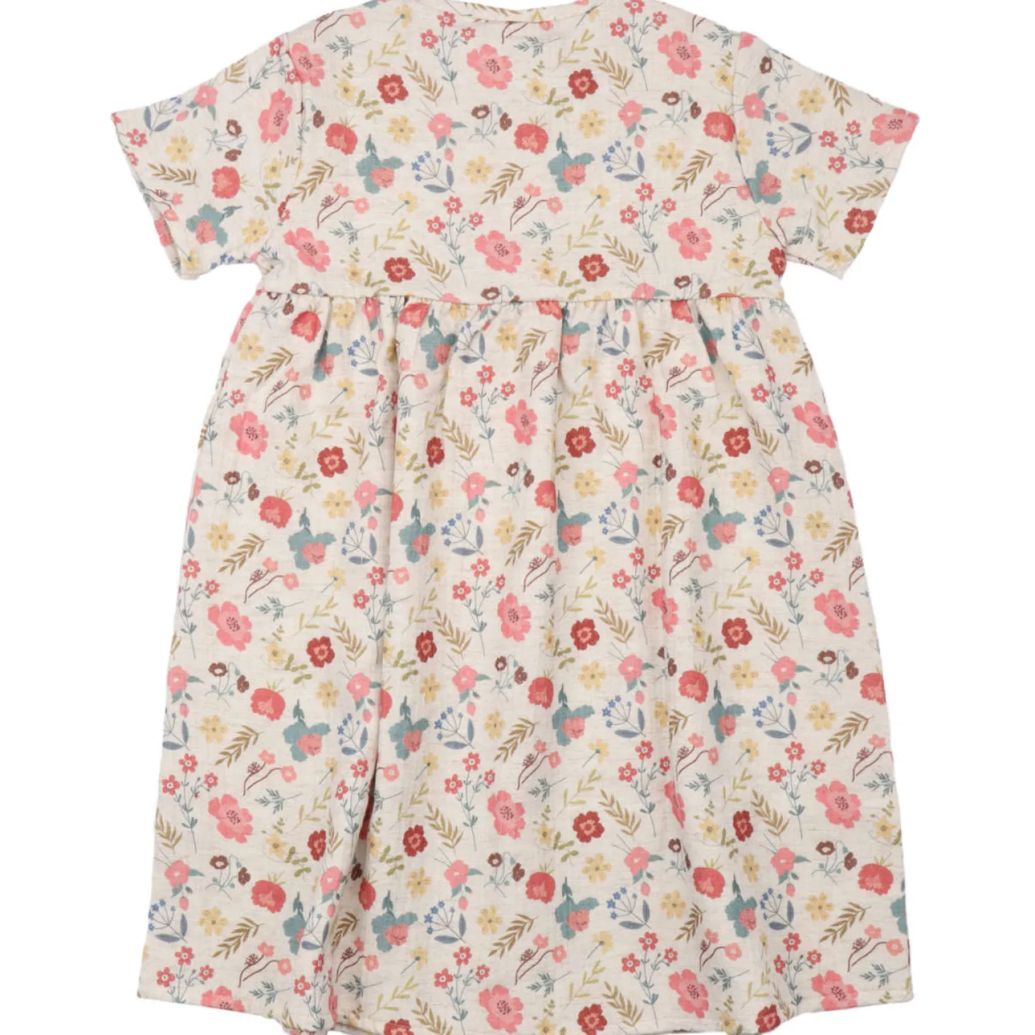 Musselin-Kleid "Blumen" natur 86
