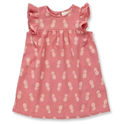Musselin-Kleid mit Rüsche "Ananas" peach 92