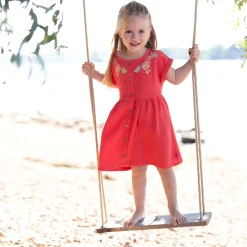 Musselin-Kleid Stickerei tomato 98/104