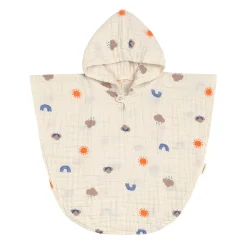 Musselin-Poncho natur