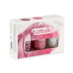 Nagellack 3er Set Perlweiß-Himbeerrot-Pink abziehbar