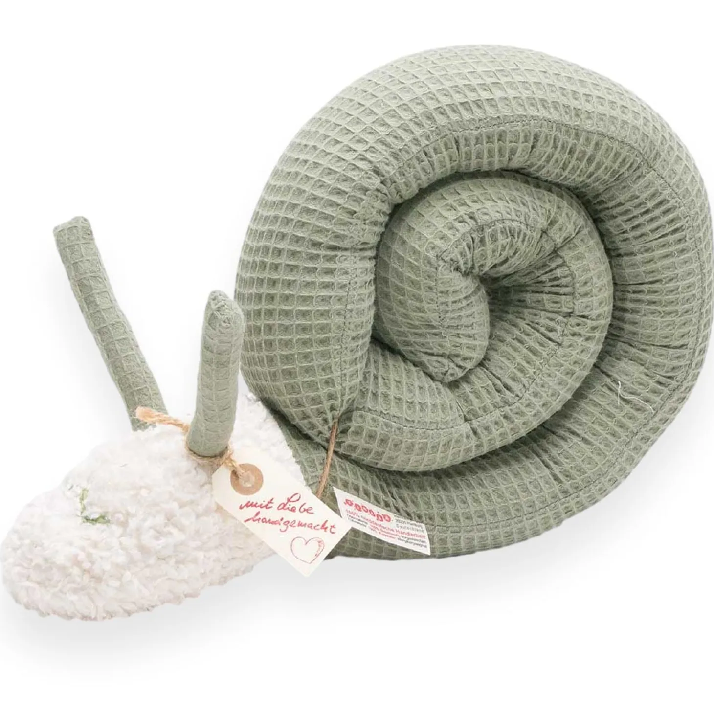 Nestchenschnecke "Pucki" Waffelpique oliv
