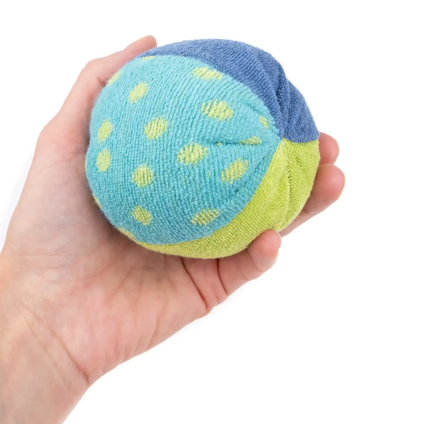 Rasselball blau-grün