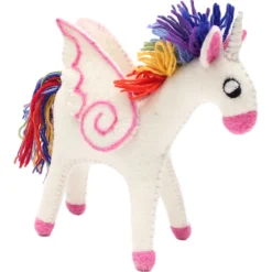 Regenbogen Einhorn-Mutter  mit Flügeln