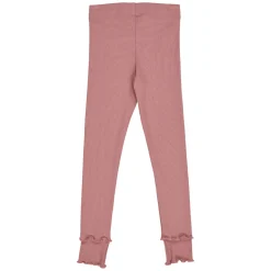 Ripp-Leggings mit Rüsche altrosa 98