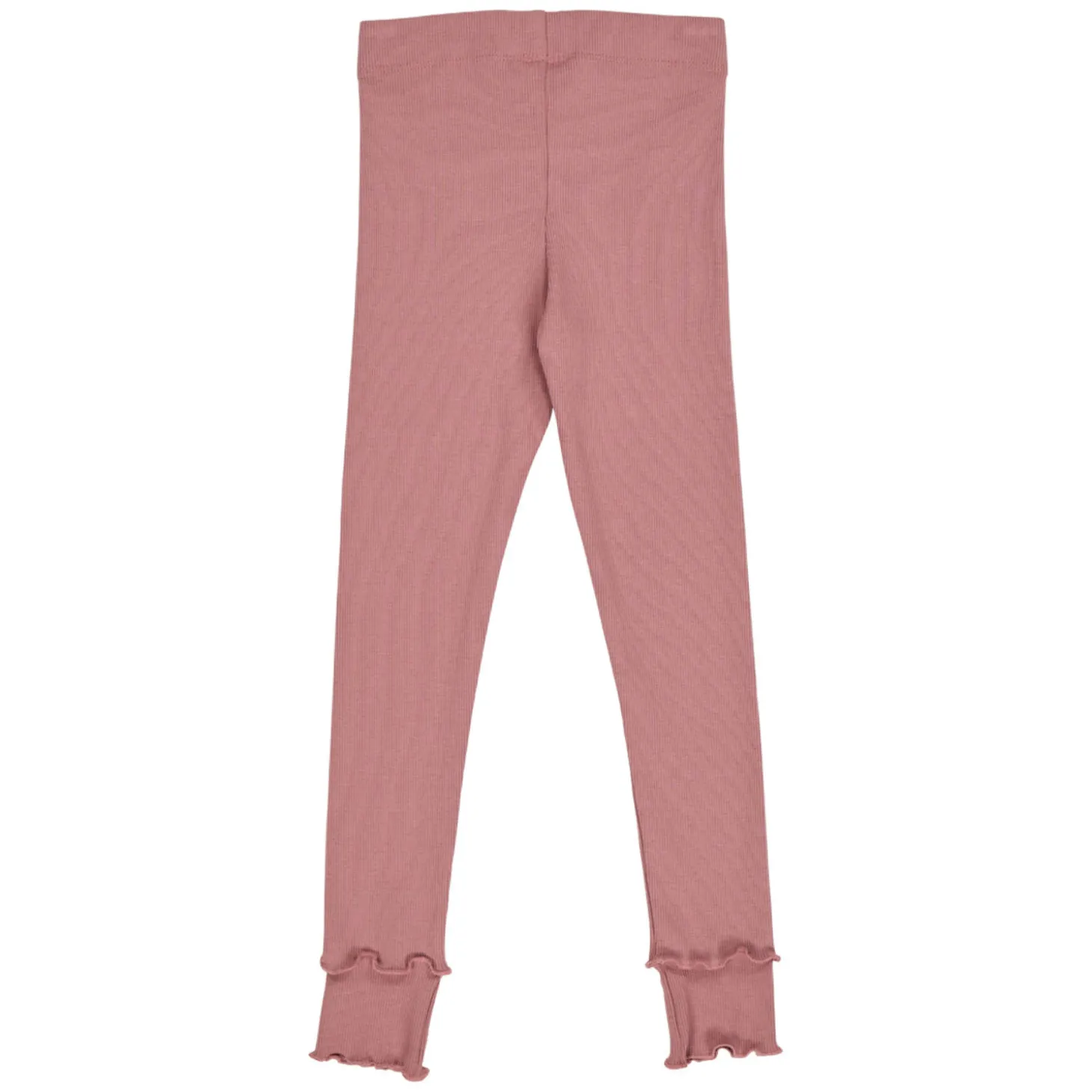 Ripp-Leggings mit Rüsche altrosa 98
