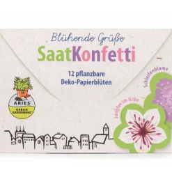 Saatkonfetti blühende Grüße
