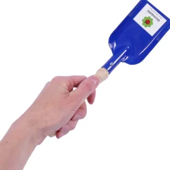 Schaufel eckig Metall klein blau