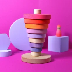 Scheibenturm Neonpink groß