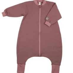 Schlafsack Wolle Seide mit Bein mauve 74/80