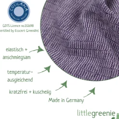 Schlupfhemd Baumwolle Wolle Seide pflaume 50/56