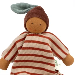 Schmusepuppe "Kastanienbaby" dunkel