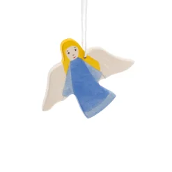 Schutzengel zum Aufhängen blau
