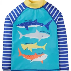 Schwimmshirt "Haie" blau UPF 40+ 98