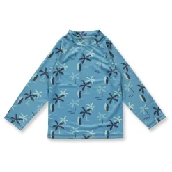 Schwimmshirt "Palmen" blau UPF 50+ 74/80
