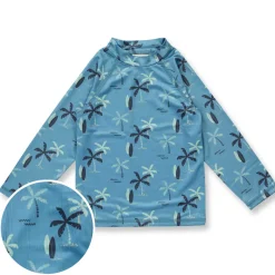 Schwimmshirt "Palmen" blau UPF 50+ 98/104