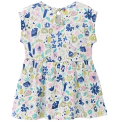 Sommerkleid "Tropical" rosa-blau 62/68