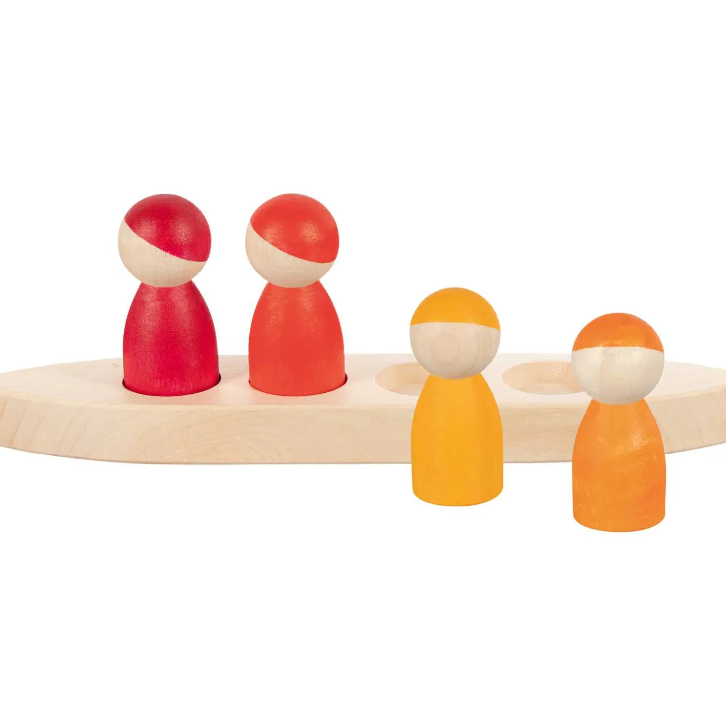 Spielfiguren im Boot
