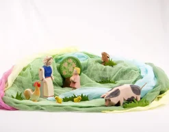 Spieltücher Frühling 5 Farben