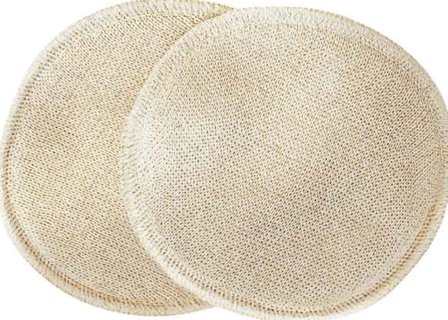 Stilleinlagen Seide-Wolle-Seide 3-lagig Ø 11 cm