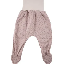 Strampelhose beige Blätter 62/68