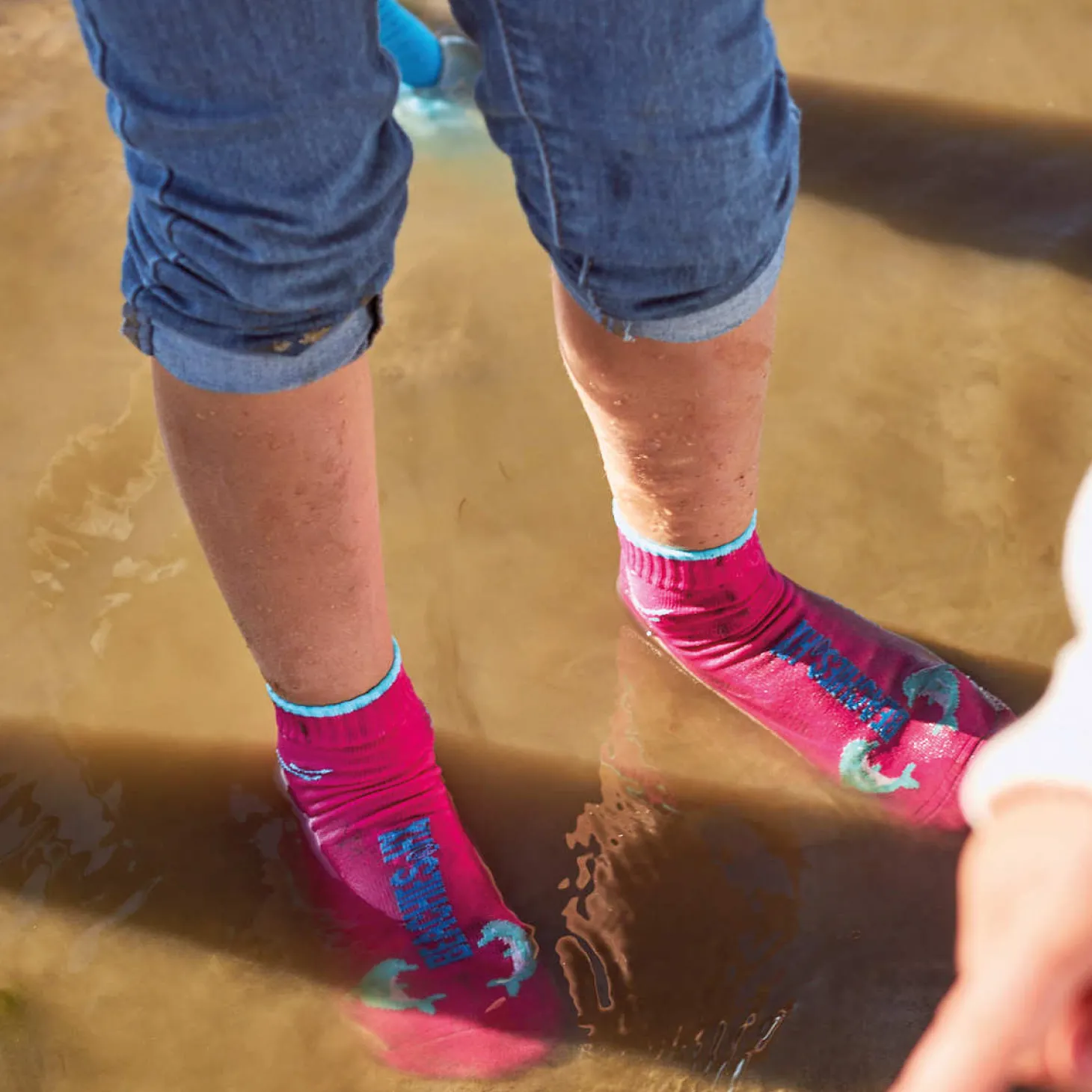 Strandsocken Beachies Delfin | pink 28-30
