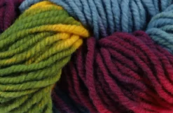 Strickgabel + Strickwolle 50g bunt