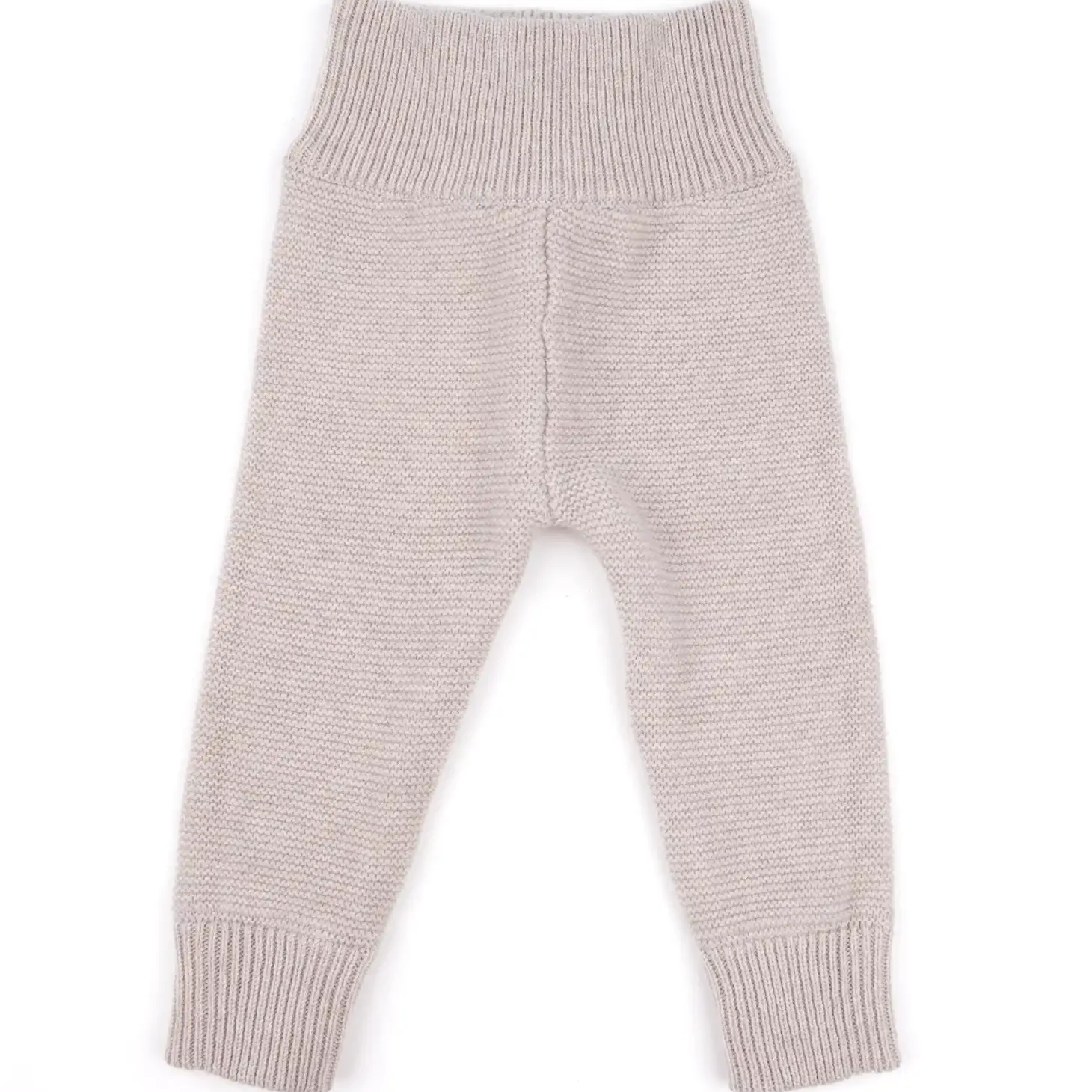 Strick-Hose mit Cashmere beige 74/80