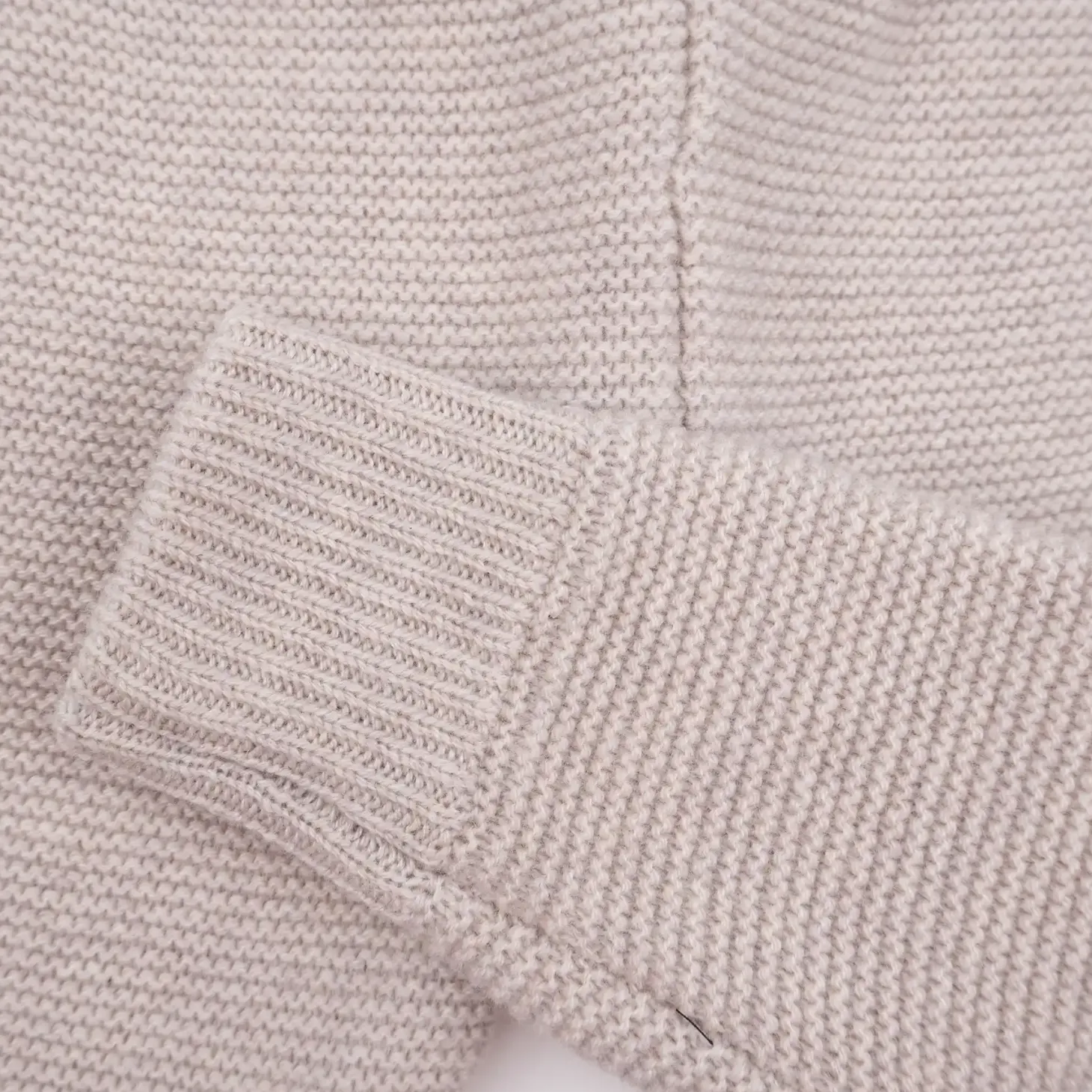 Strick-Hose mit Cashmere beige 74/80