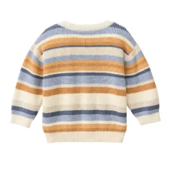 Strickjacke bunt geringelt 74/80