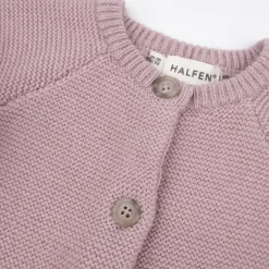 Strickjacke mit Cashmere altrose 62/68