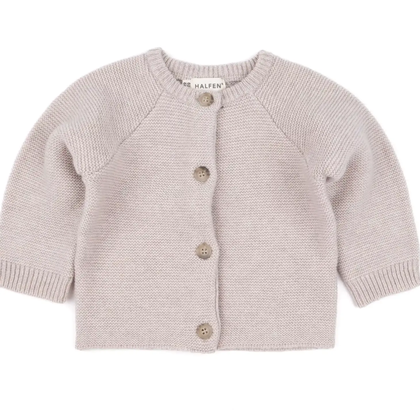 Strickjacke mit Cashmere beige 50/56