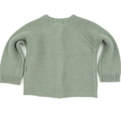 Strickjacke mit Cashmere sage 74/80