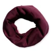 Strick-Loopschal Merinowolle cherry